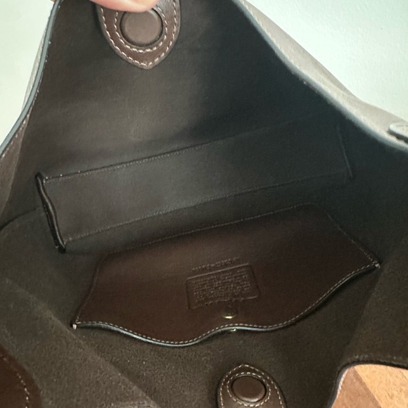 Coach Brooklyn 28 in Maple Brown Leather Shoulder Bag EUX - Picture 8 of 8